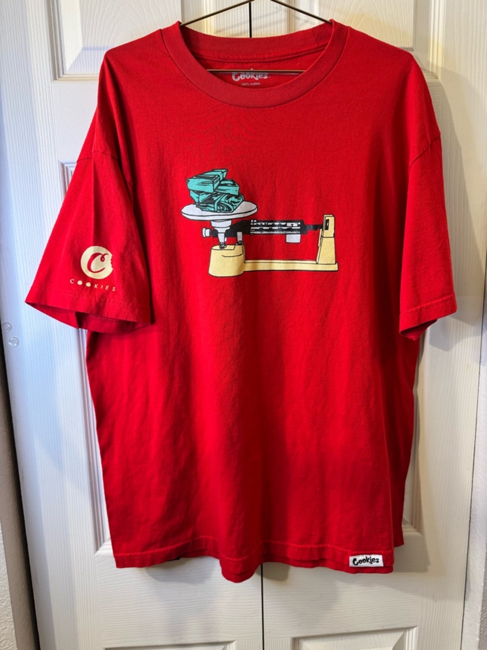 Cookies Money Scale Streetwear Graphic T Shirt